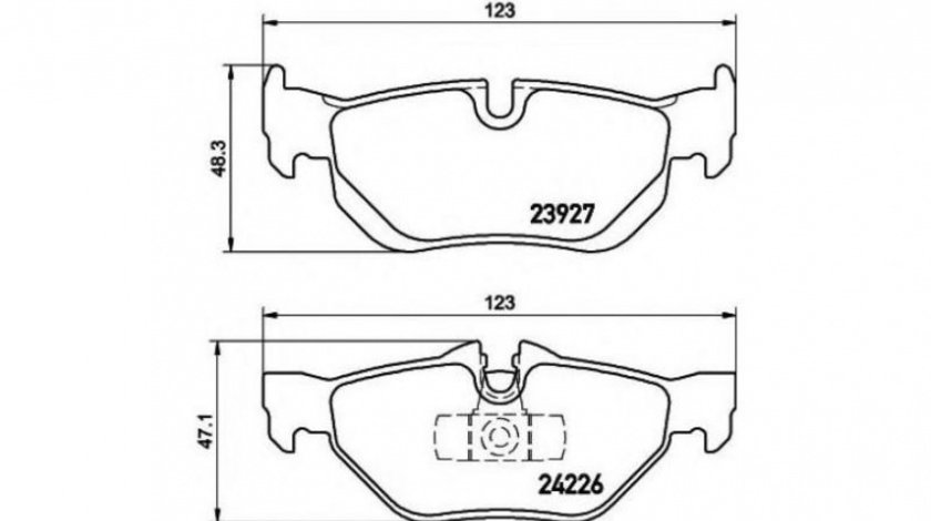 Set placute de frana BMW BMW 1 (E81) 2006-2012 #2 0252392617