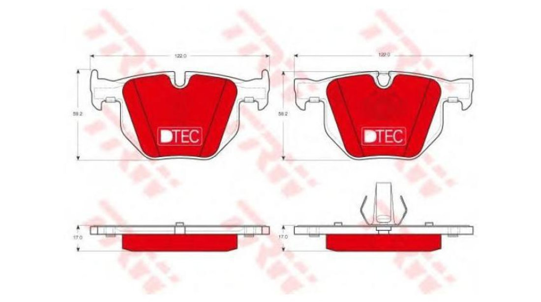 Set placute de frana BMW X6 (F16, F86) 2014-2016 #2 0252128217