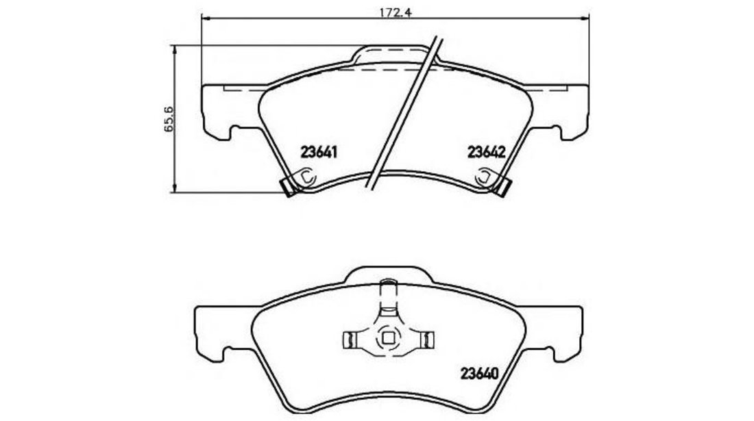 Set placute de frana Chrysler VOYAGER Mk III (RG, RS) 1999-2008 #2 05019803AA