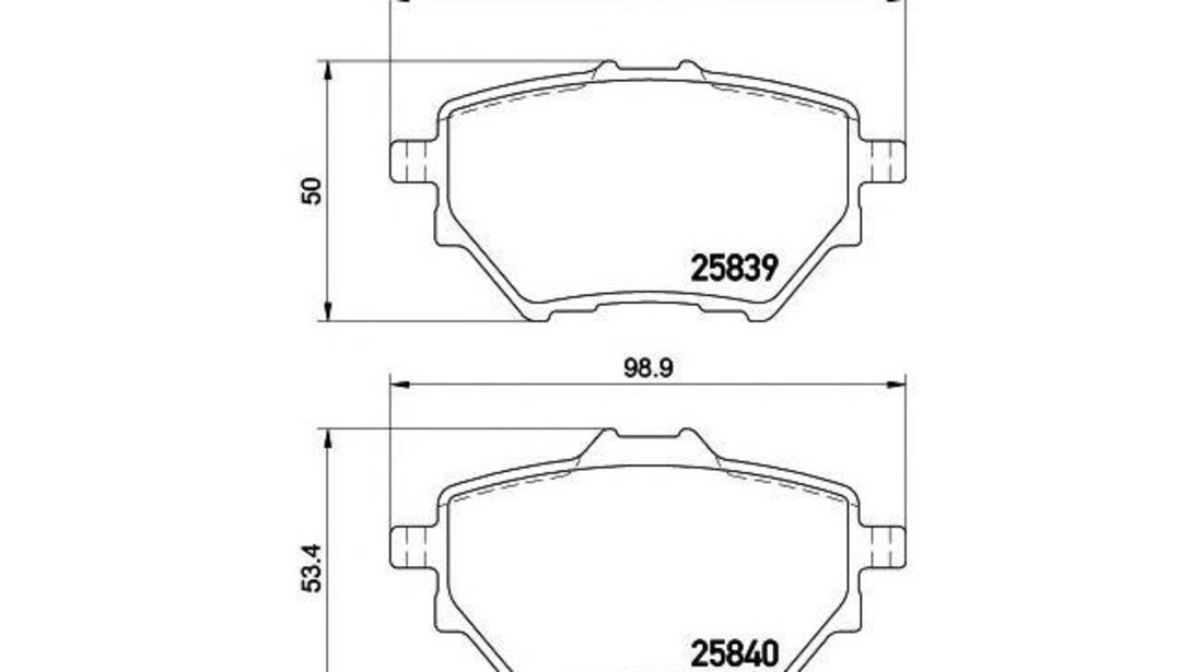 Set placute de frana Citroen C4 Grand Picasso II 2013-2016 #2 156200