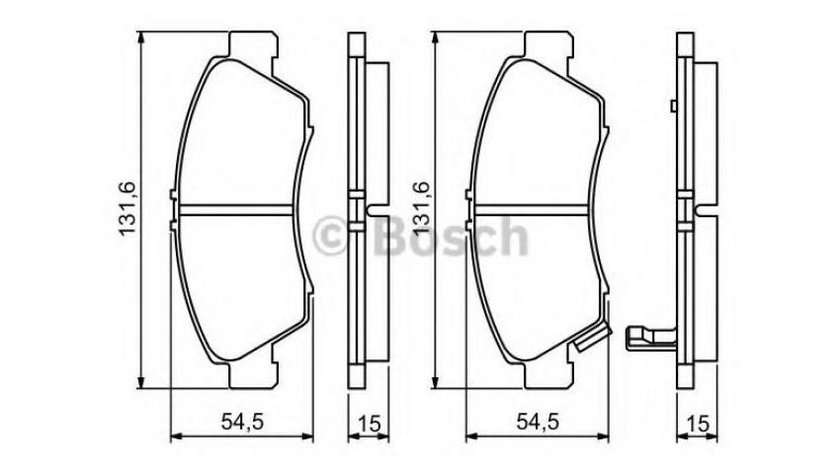 Set placute de frana Honda CIVIC Mk IV hatchback (EG) 1991-1995 #2 041922