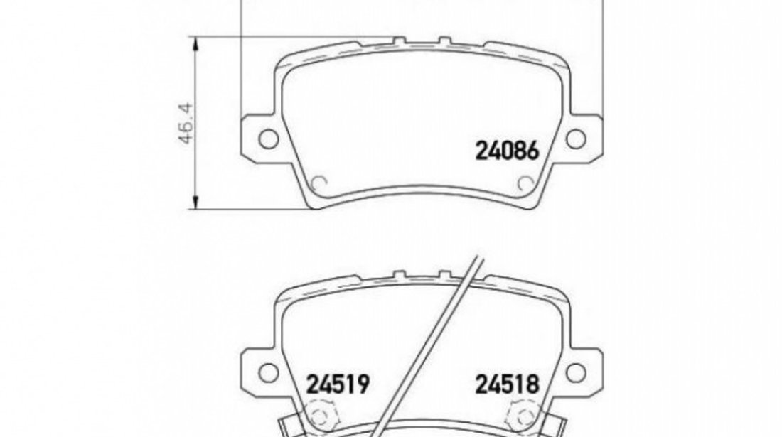 Set placute de frana Honda CIVIC VIII Hatchback (FN, FK) 2005-2016 #3 0986494249