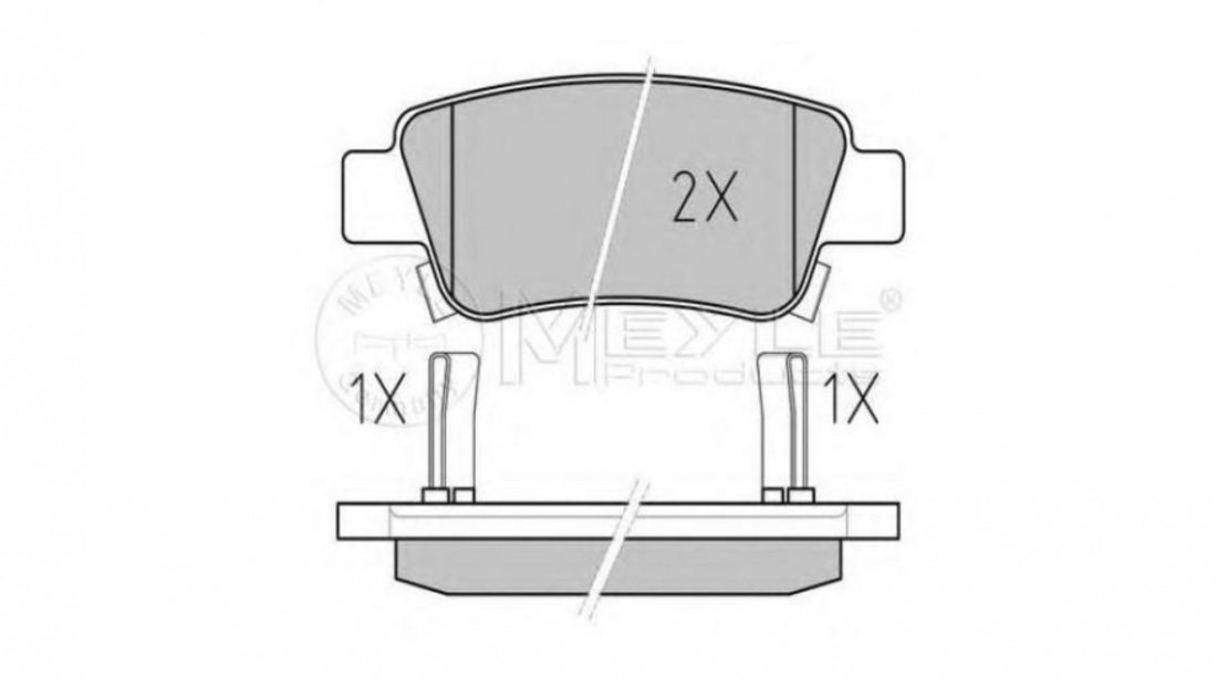 Set placute de frana Honda CR-V IV (RE) 2012-2016 #2 0252463516W