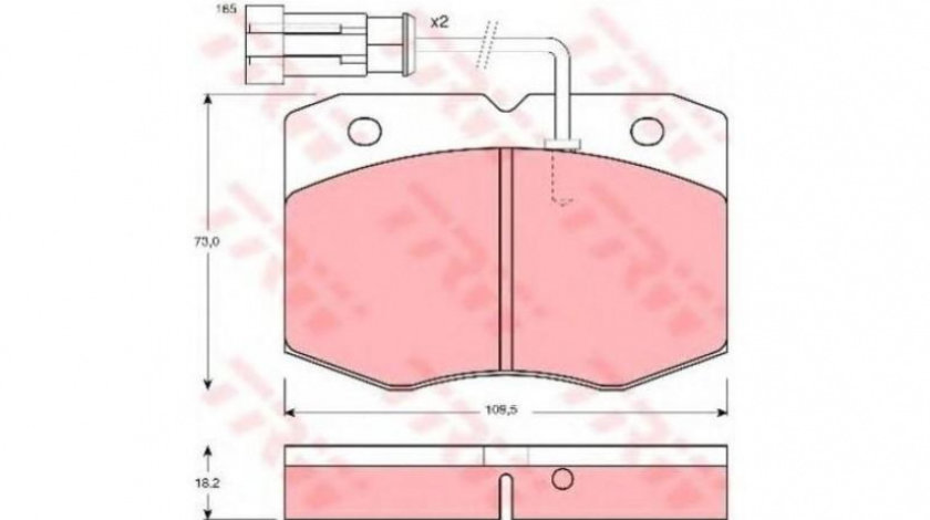 Set placute de frana Iveco DAILY II caroserie inchisa/combi 1989-1999 #2 043512