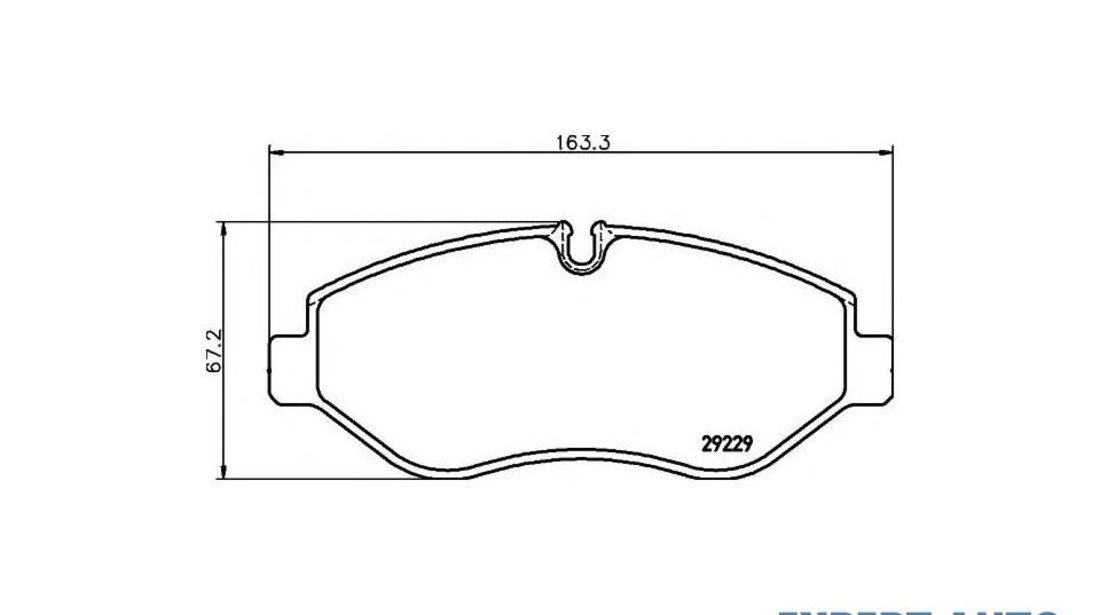 Set placute de frana Iveco DAILY IV caroserie inchisa/combi 2006-2012 #2 0986494293