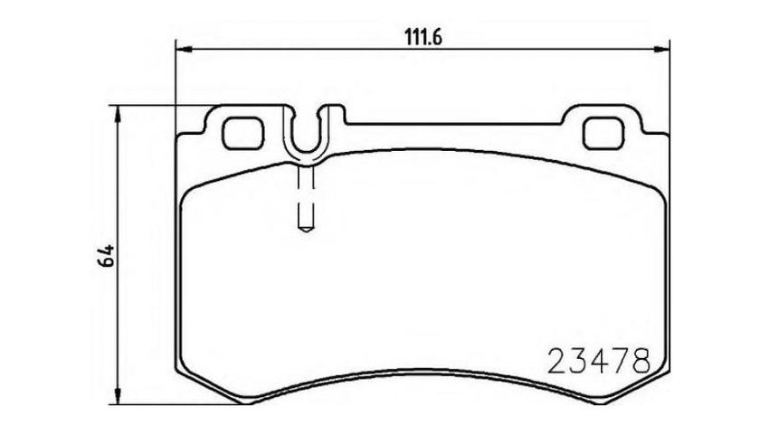 Set placute de frana Mercedes SLR (R199) 2004-2016 #2 0004230430