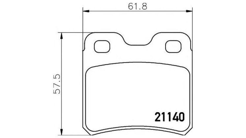 Set placute de frana Opel CALIBRA A (85_) 1990-1997 #2 028200