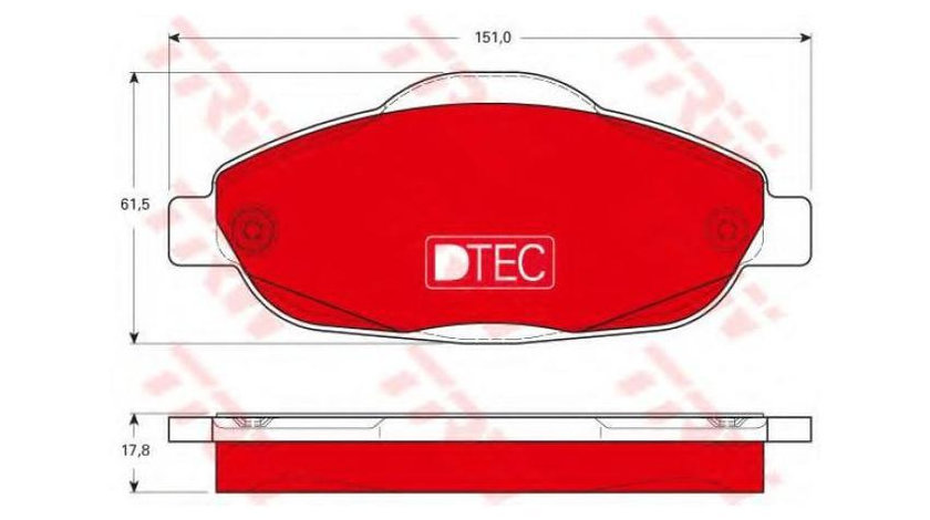 Set placute de frana Peugeot 3008 2009-2016 #2 0252466017