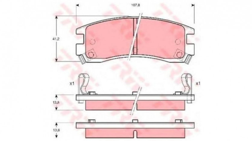 Set placute de frana Pontiac GRAND PRIX VI cupe 1996-2003 #2 056602