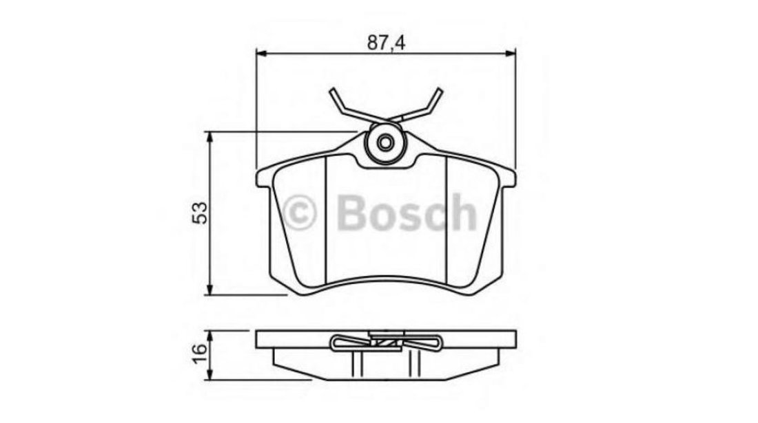 Set placute de frana Renault MEGANE II (BM0/1_, CM0/1_) 2002-2011 #3 026305