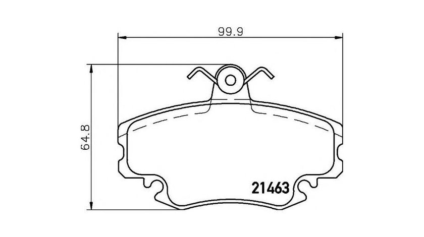 Set placute de frana Renault SYMBOL II (LU1/2_) 2008-2016 #2 014102