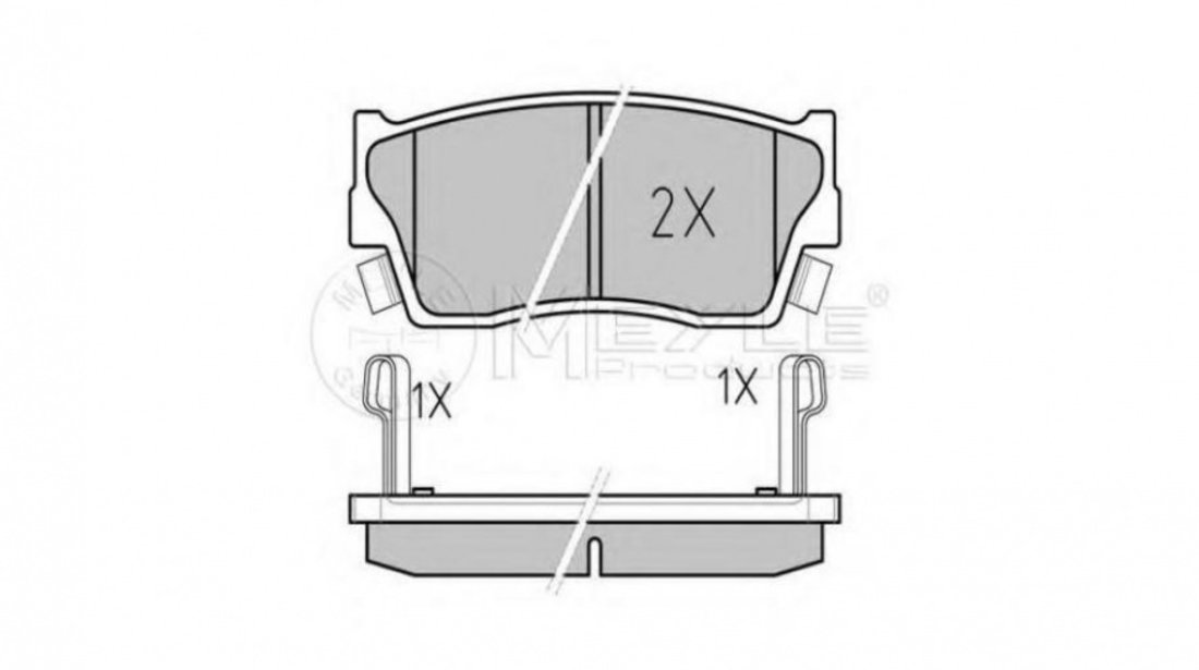 Set placute de frana Suzuki X-90 (EL) 1995-1997 #2 0252150014