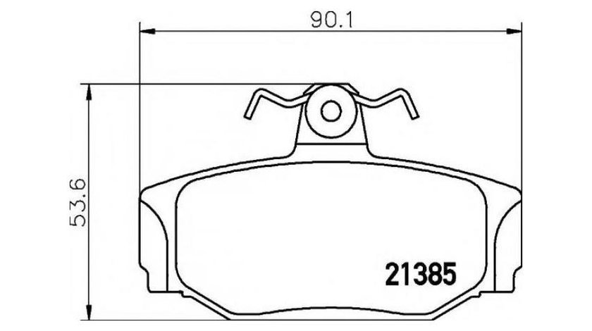 Set placute de frana Volvo S70 (LS) 1996-2000 #2 029700