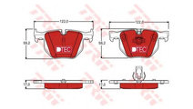 Set placute frana BMW 5 Touring (E61) 2004-2016 #2...