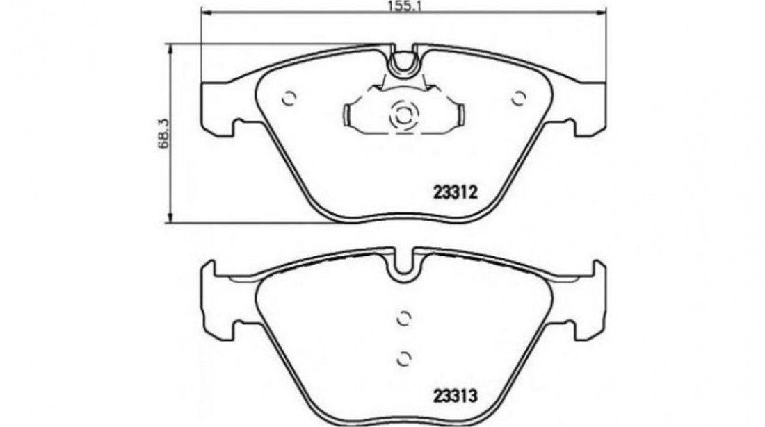 Set placute frana BMW 7 (E65, E66, E67) 2001-2016 #2 085700