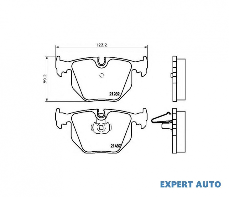 Set placute frana BMW Z8 (E52) 2000-2003 #2 038120