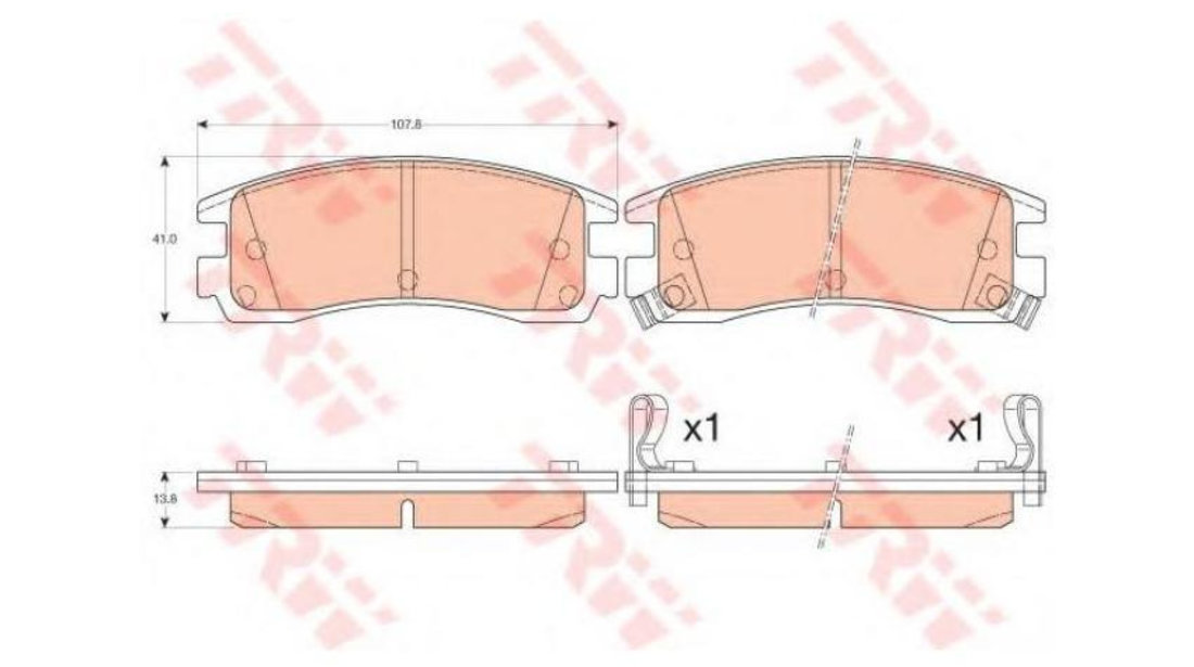 Set placute frana Chevrolet IMPALA limuzina 1999-2005 #2 056612