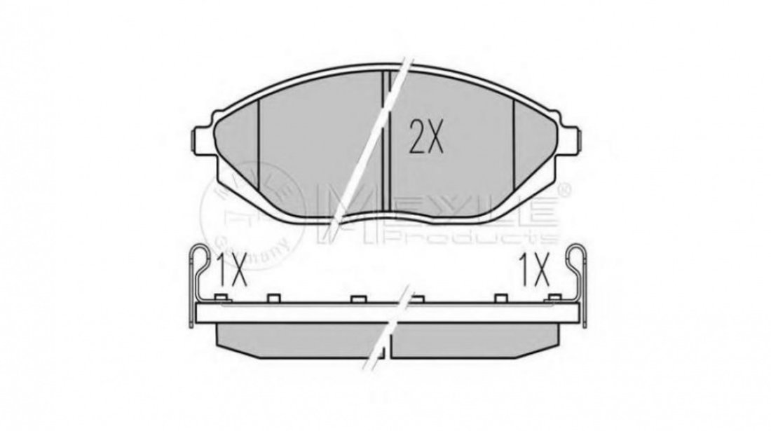 Set placute frana Chevrolet SPARK (M300) 2009-2016 #2 0252526817W