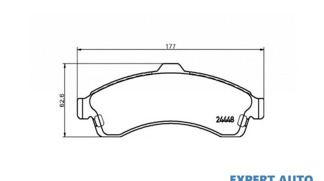 Set placute frana Chevrolet Trailblazer (2001-2008) [KC_] #2 107983