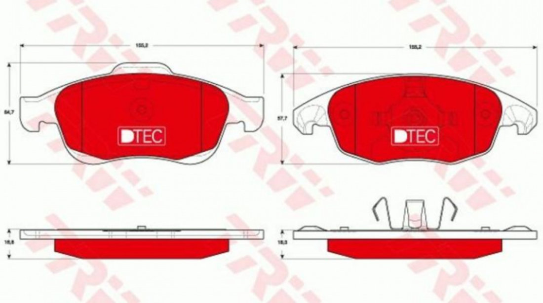 Set placute frana Citroen BERLINGO platou / sasiu (B9) 2008-2016 #2 0252453818