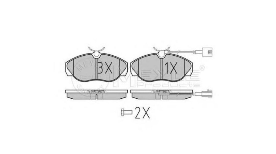 Set placute frana Citroen RELAY platou / sasiu (230) 1994-2002 #2 0252360219PD