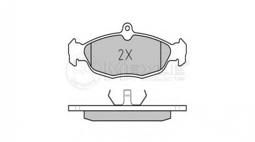 Set placute frana Daewoo CIELO (KLETN) 1995-1997 #2 0252054716