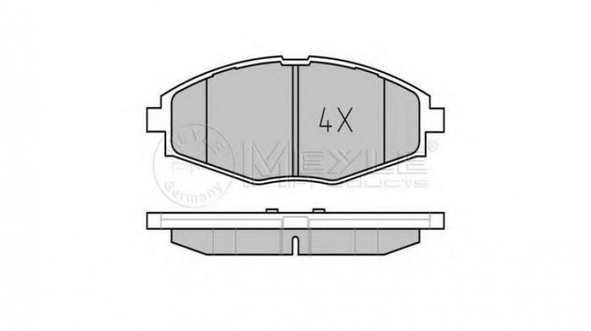 Set placute frana Daewoo LANOS (KLAT) 1997-2016 #2 0252324117