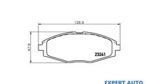 Set placute frana Daewoo LANOS (KLAT) 1997-2016 #3...