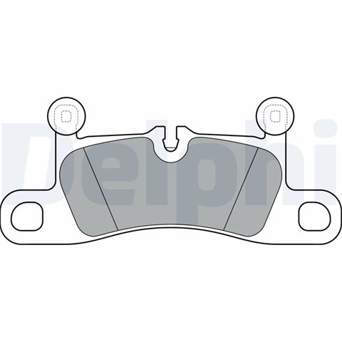 Set Placute Frana Delphi Porsche LP3298