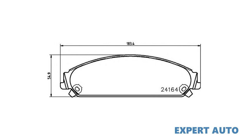 Set placute frana Dodge CHARGER 2005-2010 #2 05142559AB