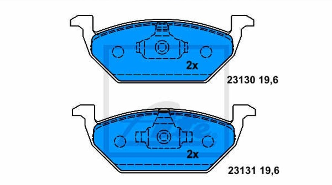 Set Placute Frana Fata Ate Skoda Roomster 5J 2006-2015 13.0460-7111.2