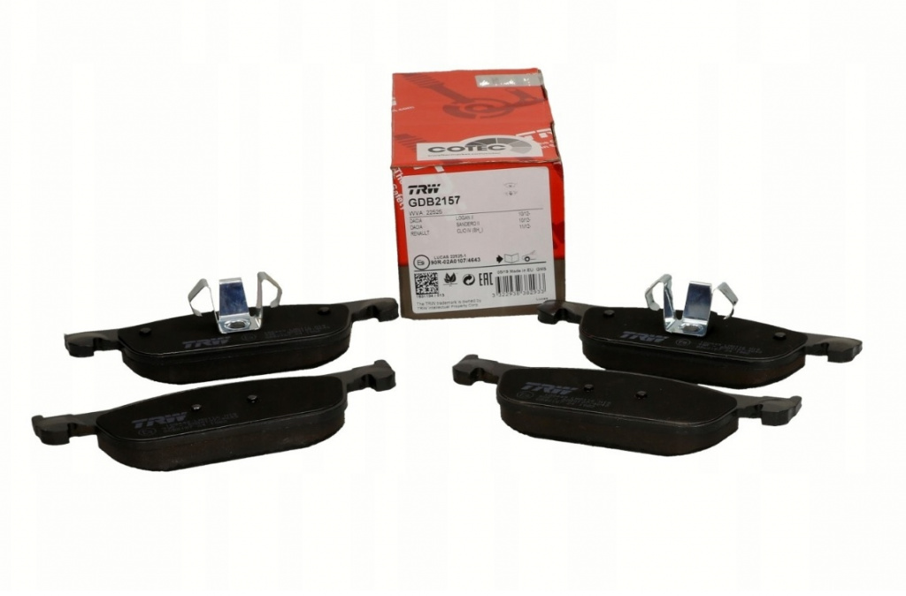 Set Placute Frana Fata Trw Dacia Logan 2 2012→ GDB2157