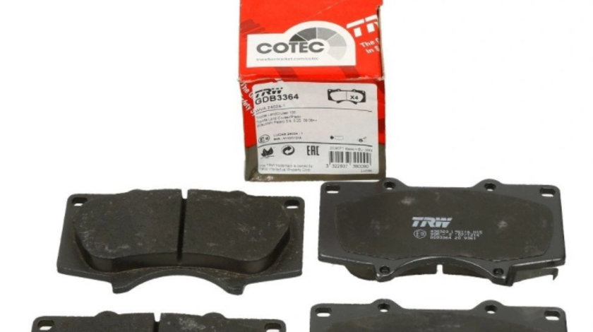 Set Placute Frana Fata Trw Mitsubishi Pajero 4 2006→ GDB3364