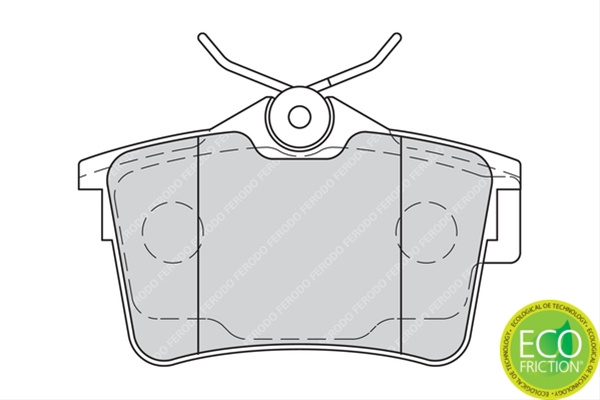 Set Placute Frana Ferodo Citroën FDB4250