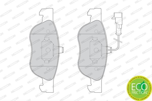 Set Placute Frana Ferodo Fiat FDB1056