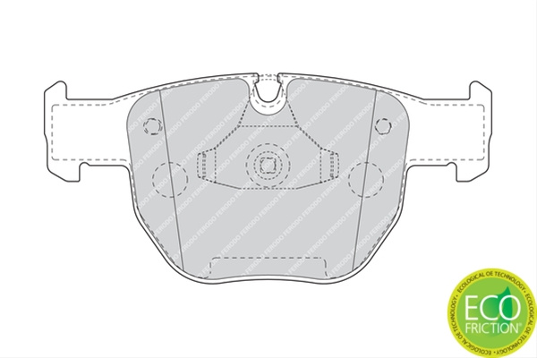 Set Placute Frana Ferodo Land Rover FDB1597