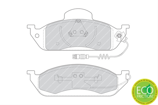 Set Placute Frana Ferodo Mercedes-Benz FDB1400