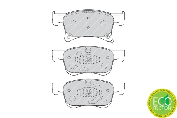 Set Placute Frana Ferodo Opel FDB4841