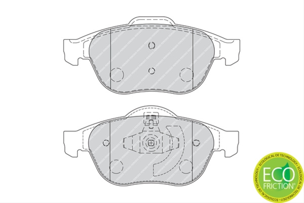 Set Placute Frana Ferodo Renault FDB1865