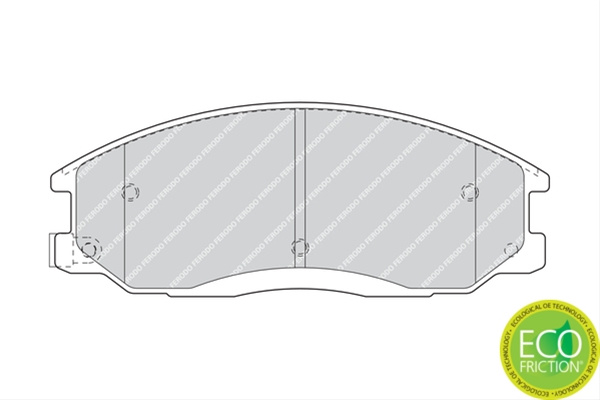 Set Placute Frana Ferodo Ssangyong FDB1605