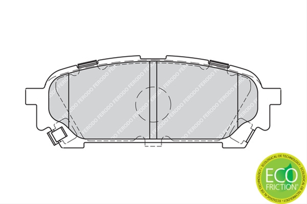 Set Placute Frana Ferodo Subaru FDB1861