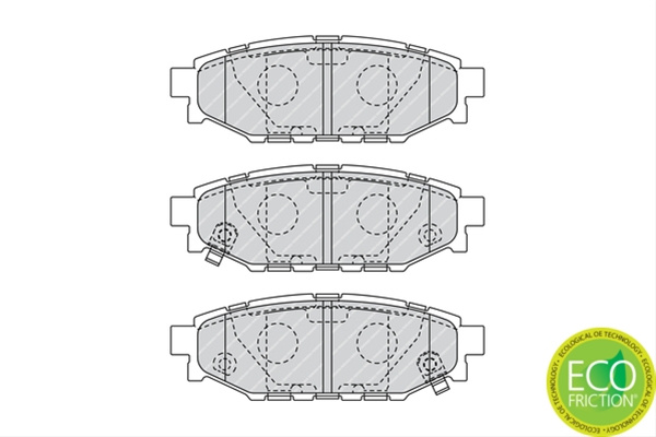 Set Placute Frana Ferodo Subaru FDB1947