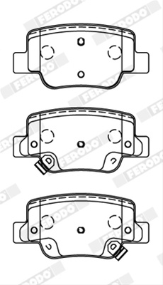 Set Placute Frana Ferodo Toyota FDB4275