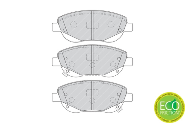 Set Placute Frana Ferodo Toyota FDB4276