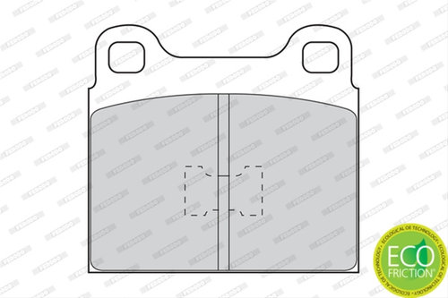 Set Placute Frana Ferodo Vw FDB105