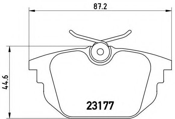 Set placute frana,frana disc ALFA ROMEO 145 (930) (1994 - 2001) BREMBO P 23 026 piesa NOUA