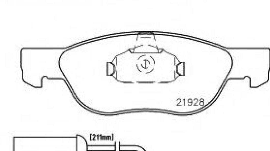 Set placute frana,frana disc ALFA ROMEO 146 (930) (1994 - 2001) TEXTAR 2192701 piesa NOUA