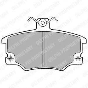 Set placute frana,frana disc ALFA ROMEO 155 (167) (1992 - 1997) DELPHI LP459 piesa NOUA