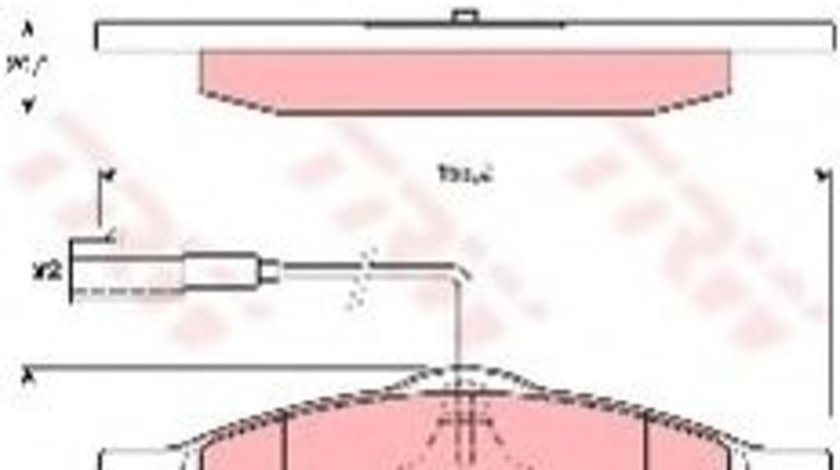 Set placute frana,frana disc ALFA ROMEO 159 (939) (2005 - 2011) TRW GDB1647 piesa NOUA