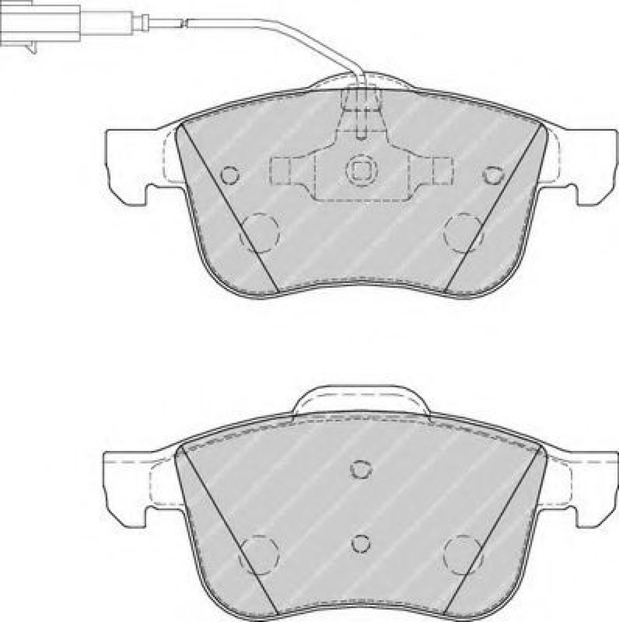 Set placute frana,frana disc ALFA ROMEO 159 Sportwagon (939) (2006 - 2011) FERODO FDB1805 piesa NOUA